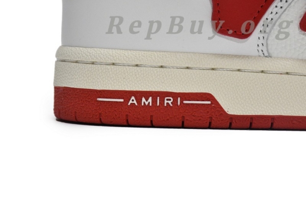 AMIRI Skel Top Low Whtie Red MFS003-124 - 图片 10