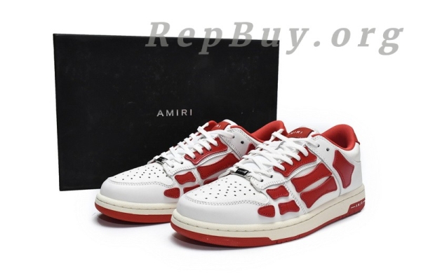 AMIRI Skel Top Low Whtie Red MFS003-124 - 图片 18