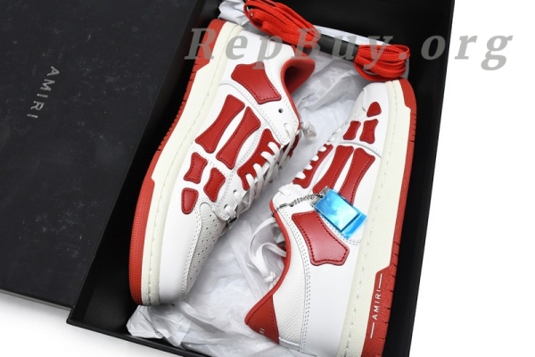 AMIRI Skel Top Low Whtie Red MFS003-124 - 图片 19