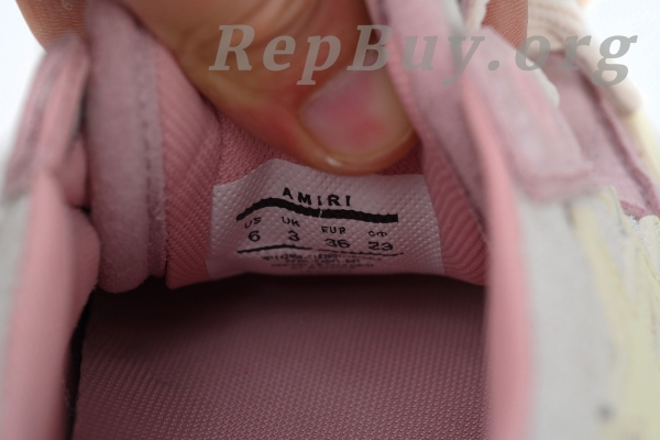 Amiri Sunset Skate Low Black Pink - 图片 6