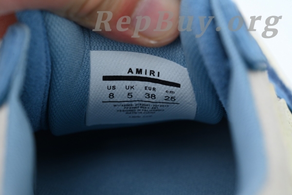Amiri Sunset Skate Low Blue - 图片 6