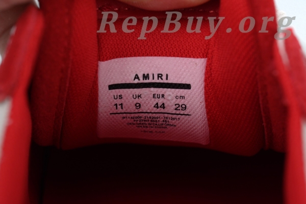 Amiri Sunset Skate Low Red - 图片 6
