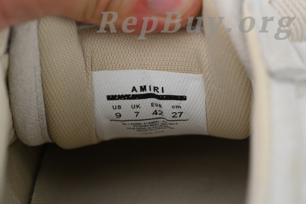 Amiri Sunset Skate Low White Grey - 图片 6