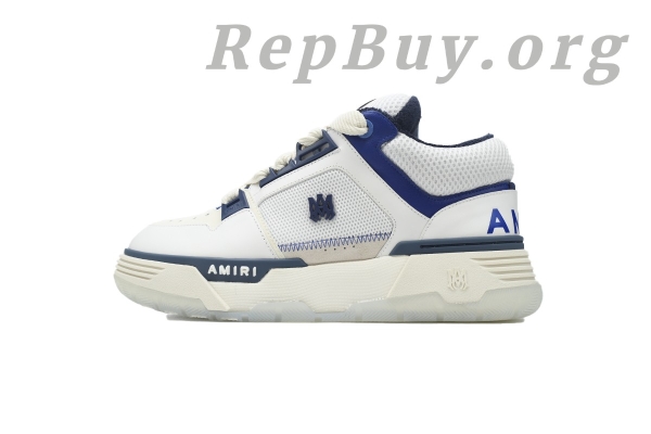 Amiri White & Navy MA-1 Sneakers 242886M237012