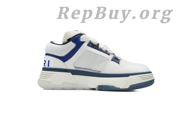 Amiri White & Navy MA-1 Sneakers 242886M237012 - 图片 2