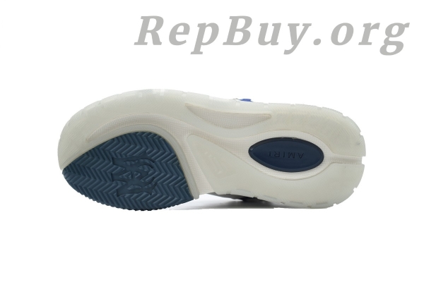 Amiri White & Navy MA-1 Sneakers 242886M237012 - 图片 4
