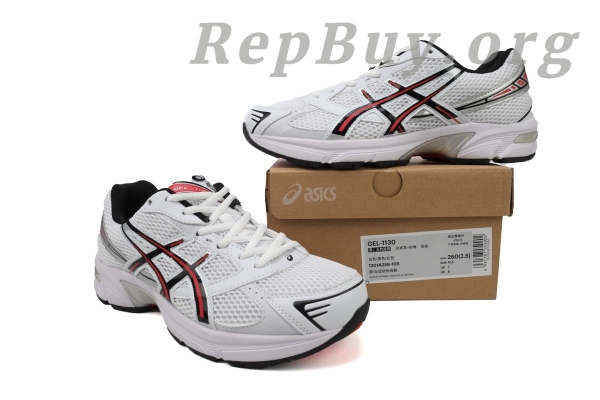 ASICS Gel-1130 White Electric Red 1201A256-105 - 图片 10