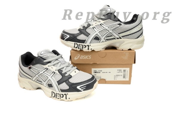 ASICS Gel-1130 Oyster Grey replica, Gallery Dept Edition 1201A256, high quality ASICS replica shoes, best ASICS Gel-1130 copy, premium replica sneakers, top ASICS Gel-1130 Oyster Grey rep, Gallery Dept style sneakers, 1:1 ASICS Gel-1130 reproduction