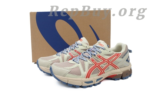 Asics Gel-Kahana 8 Light Brown Red replica, high quality Asics Gel-Kahana 8 copy, best Asics Gel-Kahana 8 rep shoes, premium replica Asics sneakers, 1011B109-200 fake Asics shoes, top tier Asics Gel-Kahana 8 knockoff, buy Asics Gel-Kahana 8 replica online