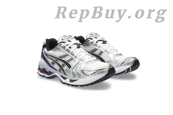 ASICS Gel-Kayano 14 replica, high quality ASICS Gel-Kayano 14 White Dark Grape, best replica ASICS shoes, ASICS Gel-Kayano 14 1202A056-111 copy, perfect ASICS Gel-Kayano 14 knockoff, top tier replica running shoes, ASICS Gel-Kayano 14 White Dark Grape rep