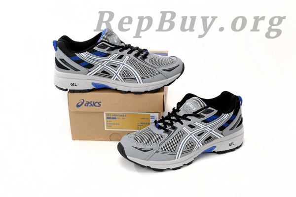 ASICS Gel-venture Black Royal Blu replica, high quality ASICS Gel-venture knockoff, best ASICS Gel-venture copy, premium replica running shoes, 1:1 ASICS Gel-venture 1012B359-005, top tier ASICS replica sneakers, flawless ASICS Gel-venture dupes