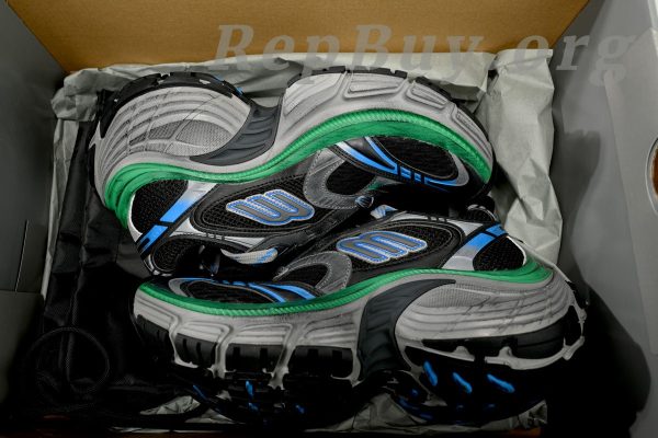 Balenciaga 10XL Sneaker In Black/Blue/Green 784342 W2MV2 1143 - 图片 13