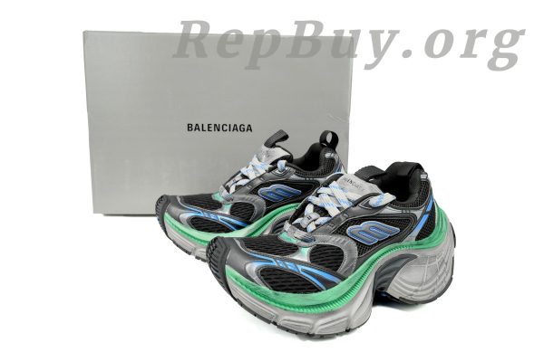 Balenciaga 10XL Sneaker In Black/Blue/Green 784342 W2MV2 1143 - 图片 14