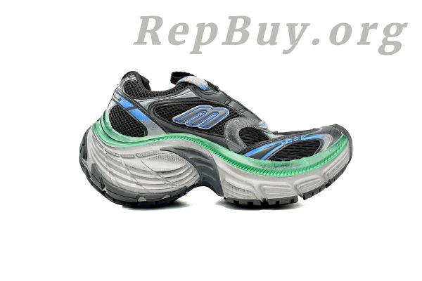Balenciaga 10XL Sneaker In Black/Blue/Green 784342 W2MV2 1143 - 图片 2