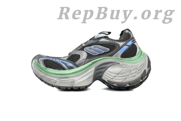 Balenciaga 10XL Sneaker In Black/Blue/Green 784342 W2MV2 1143