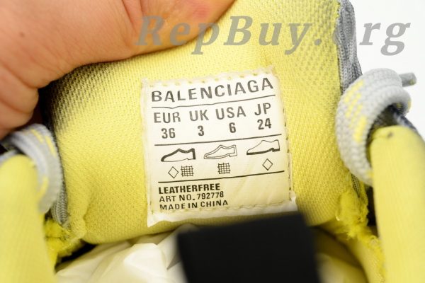 Balenciaga 10XL Sneaker In Grey/Yellow 784342 W2MV2 0511 - Image 9