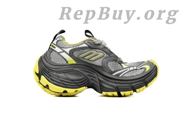 Balenciaga 10XL Sneaker In Grey/Yellow 784342 W2MV2 0511 - Image 2