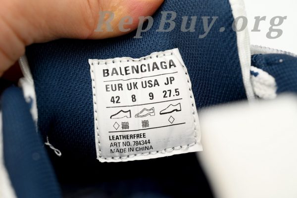 Balenciaga 10XL Sneaker In White/Black/Blue 784342 W2MV2 1219 - 图片 9