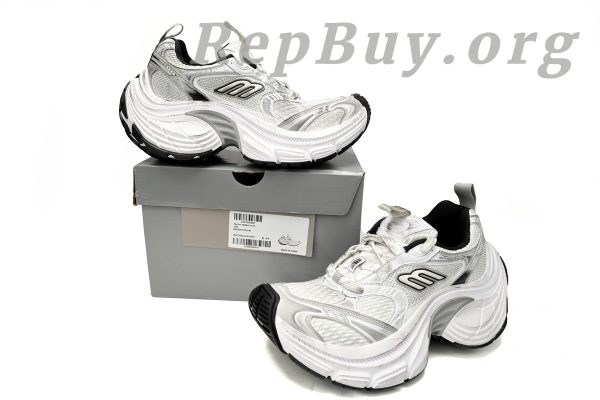 Balenciaga 10XL Sneaker In White/Black/Gris 784342 W2MV2 9110 - 图片 14