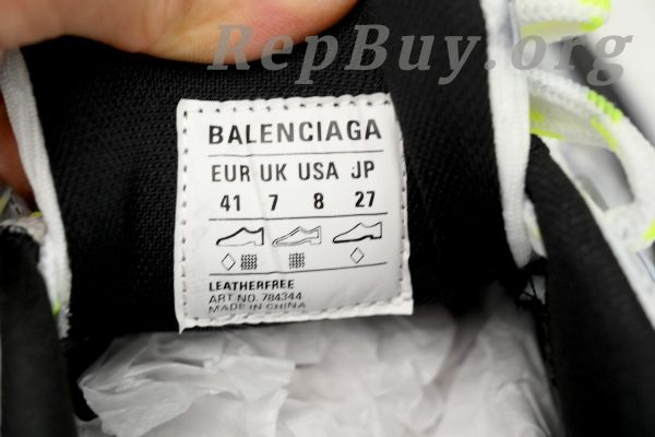 Balenciaga 10XL Sneaker In White/Blue/Fluorescent Green 784342 W2MV2 7019 - Image 9