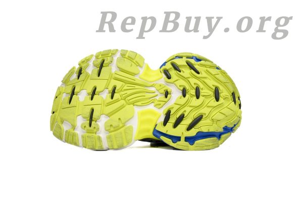 Balenciaga 10XL Sneaker In White/Blue/Fluorescent Green 784342 W2MV2 7019 - Image 3