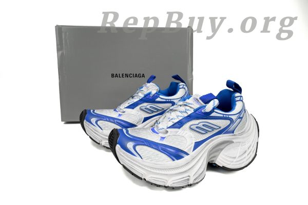 Balenciaga 10XL Sneaker In White/Gray/Black/Blue 784342 W2MV2 1214 - 图片 11