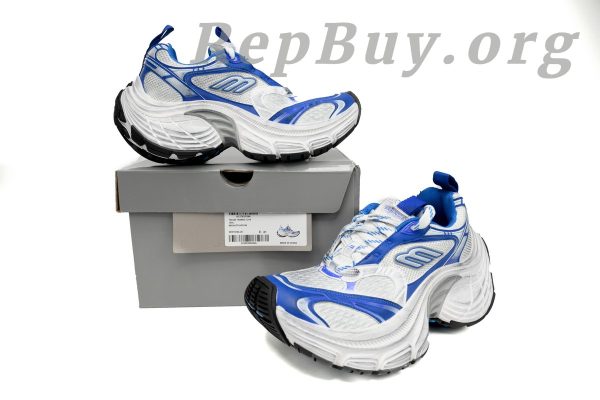 Balenciaga 10XL Sneaker In White/Gray/Black/Blue 784342 W2MV2 1214 - 图片 12