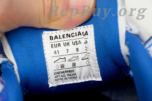 Balenciaga 10XL Sneaker In White/Gray/Black/Blue 784342 W2MV2 1214 - 图片 8