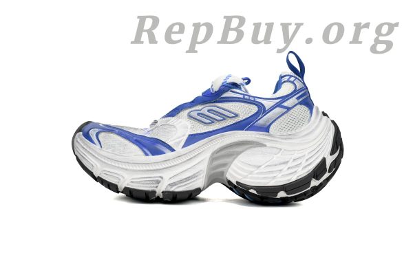 Balenciaga 10XL Sneaker In White/Gray/Black/Blue 784342 W2MV2 1214