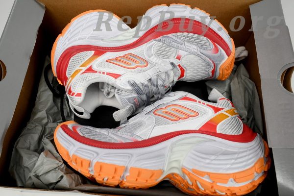 Balenciaga 10XL Sneaker In White/Red/Orange 784342 W2MV2 9670 - 图片 11