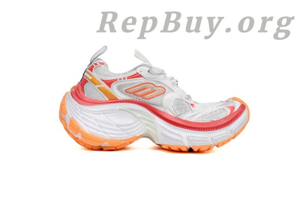 Balenciaga 10XL Sneaker In White/Red/Orange 784342 W2MV2 9670 - 图片 2