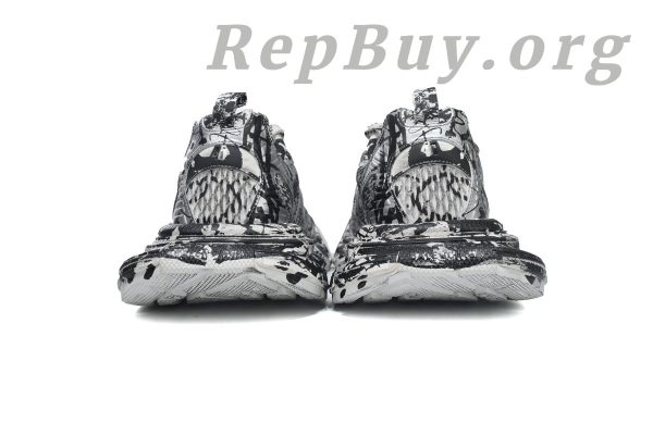 Balenciaga 3XL Sneaker Black and White 734734 W2RG3 9010 - 图片 3