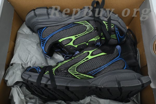 Balenciaga 3XL Sneaker Black Green Blue 734731 W3XDC 0235 - 图片 10