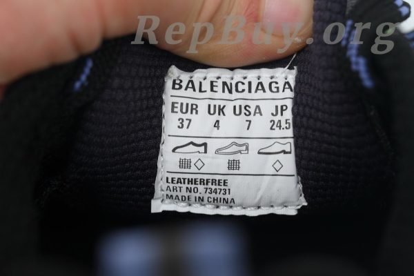 Balenciaga 3XL Sneaker Black Green Blue 734731 W3XDC 0235 - 图片 8