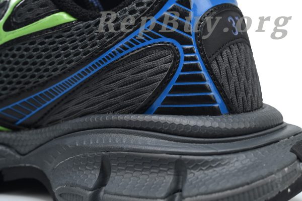 Balenciaga 3XL Sneaker Black Green Blue 734731 W3XDC 0235 - 图片 9
