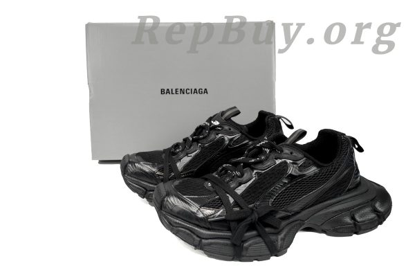 Balenciaga 3XL Sneaker Cham All Black 734734 W3XL1 1010 - 图片 11