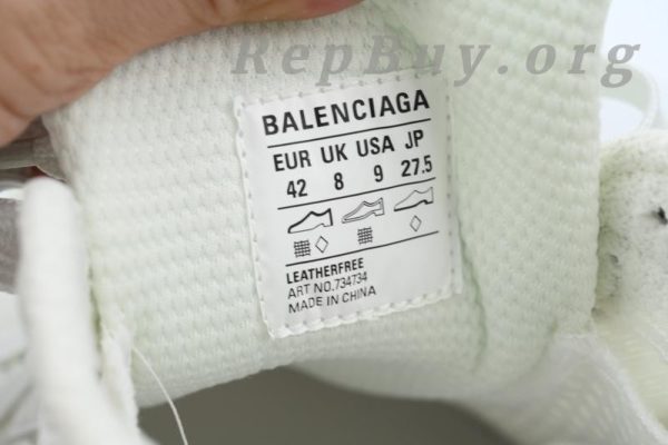 Balenciaga 3XL Sneaker Low-Top White 734734 W3XLG 9001 - 图片 8