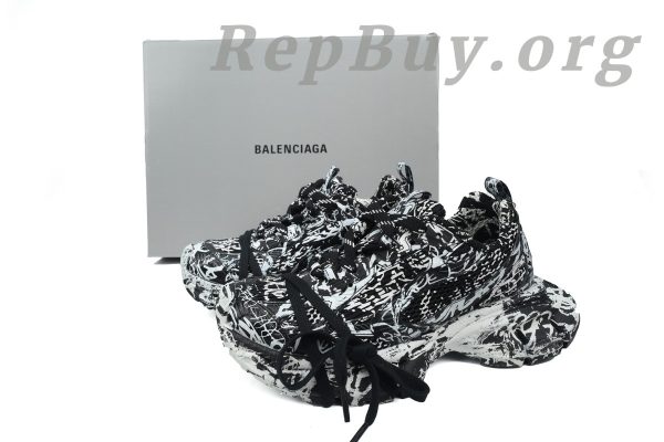 Balenciaga 3XL Sneaker Luminous Black Graffiti 734731 W3XDC 0236 - 图片 9