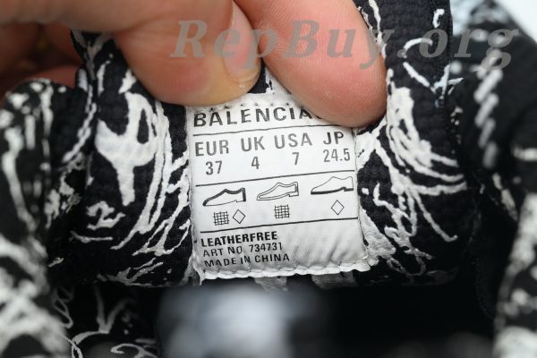 Balenciaga 3XL Sneaker Luminous Black Graffiti 734731 W3XDC 0236 - 图片 8