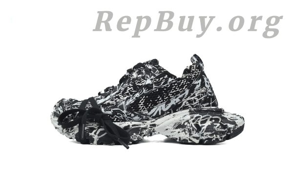 Balenciaga 3XL Sneaker Luminous Black Graffiti 734731 W3XDC 0236
