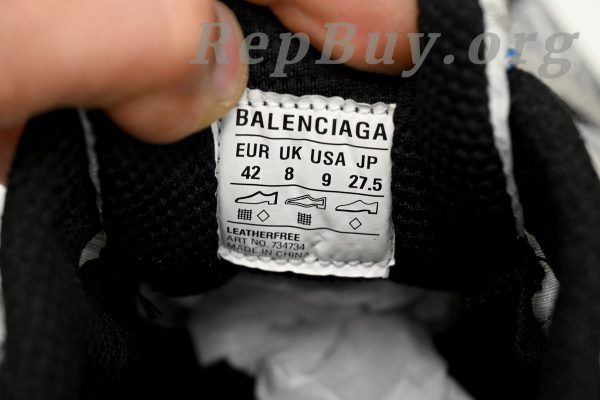 Balenciaga 3XL Sneaker White Blue 734731 W3XL5 1214 - Image 8