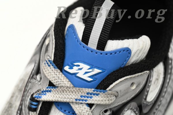 Balenciaga 3XL Sneaker White Blue 734731 W3XL5 1214 - Image 9