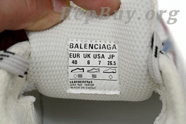 Balenciaga 3XL Sneaker White Multicolor 734734W3XL5 9645 - Image 11