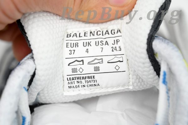 Balenciaga 3XL Sneaker White Silver Black Blue 734731 W3XL5 9047 - 图片 8