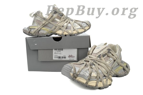Balenciaga 3XL Sneaker Worn-Out - Brown Grey 778698 W3XLL 9191 - 图片 10