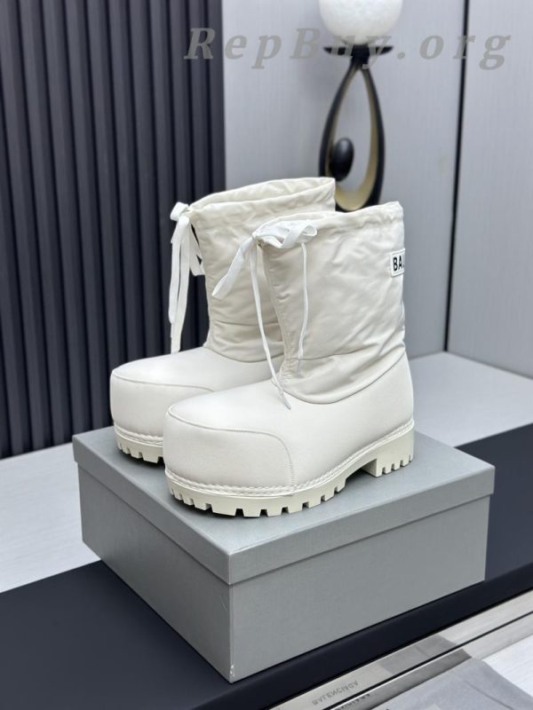 Balenciaga Alaska Low Boot In White Nylon PB 241220 - 图片 3