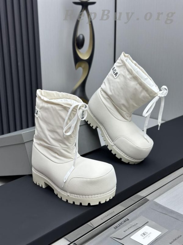 Balenciaga Alaska Low Boot In White Nylon PB 241220 - 图片 5