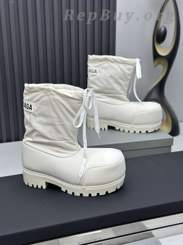 Balenciaga Alaska Low Boot In White Nylon PB 241220 - 图片 10