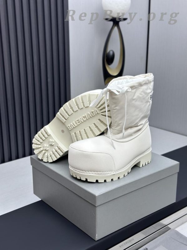 Balenciaga Alaska Low Boot In White Nylon PB 241220 - 图片 7