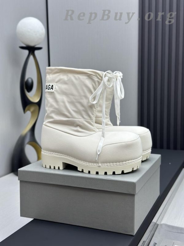 Balenciaga Alaska Low Boot In White Nylon PB 241220 - 图片 4